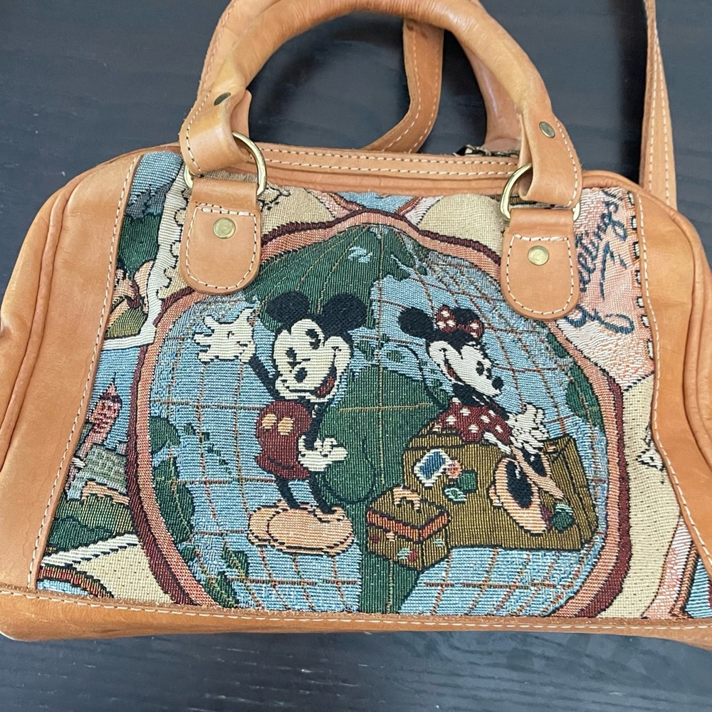 Mickey Mouse tapestry  purse and wallet